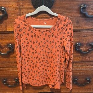 So Leopard Print Top - kids size 8 (m) NWOT